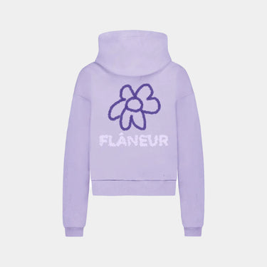 Bloemen Doodle Hoodie met rits