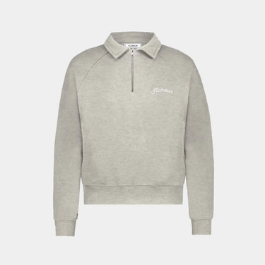 Signature Raglan Half Zip Heather-sweatshirt